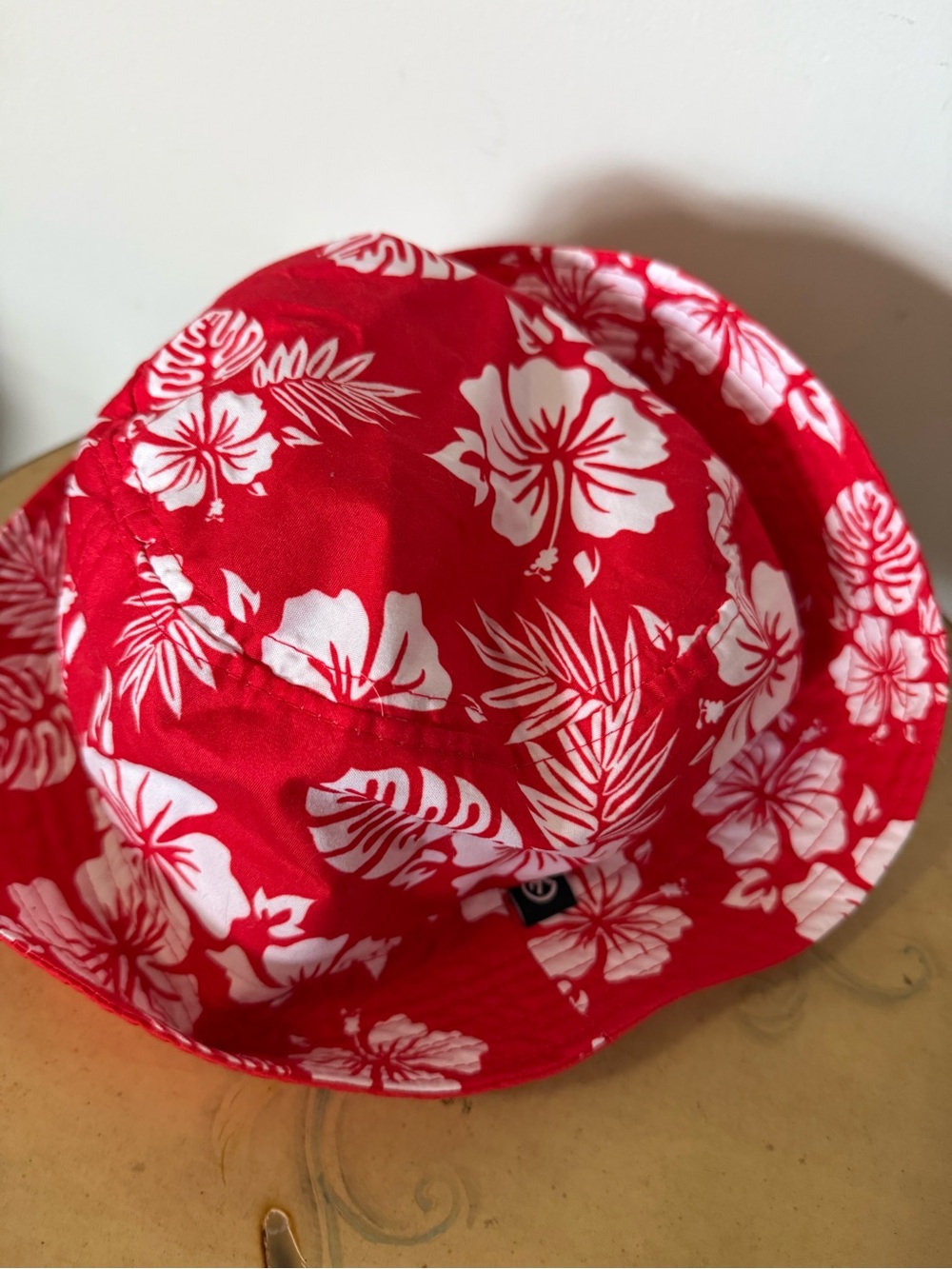 ❤️ 🤍Red Floral Kids' Bucket Hat - Tropical Print ❤️ 🤍